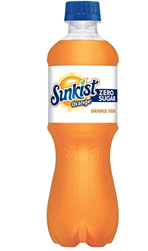 Sunkist Orange Zero Soda 20 oz Bottles for Diet Drinkers on the Go Zero Calories and Sugar