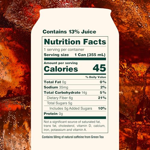 OLIPOP Cherry Cola Prebiotic Soda Pop, Gluten Free, Vegan, GMO Free, Pantry Ready, 12oz (12-Cans)  
OLIPOP Cherry Cola P