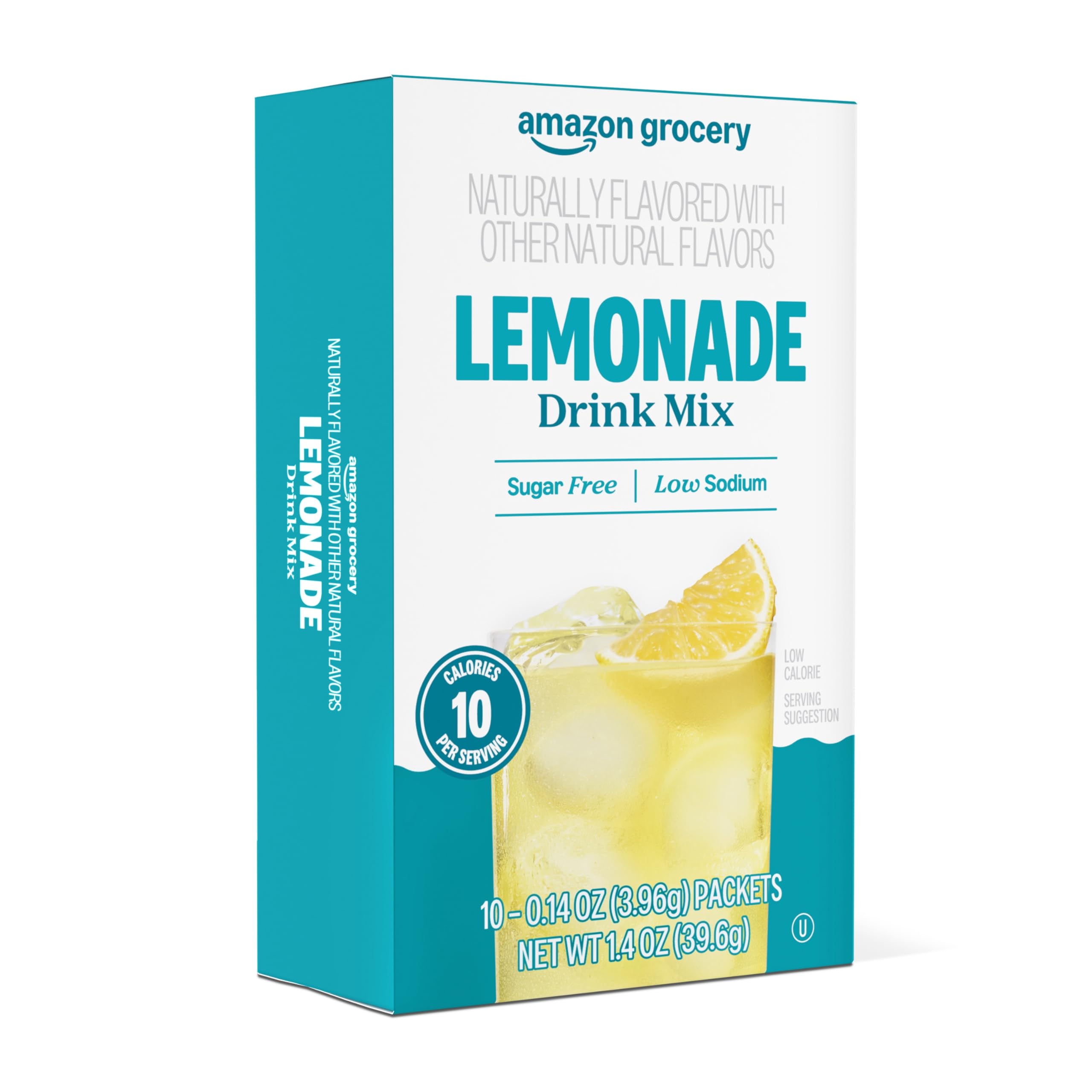 Happy Belly Lemon Drink Mix for Kids and Adults, Refreshing and Healthy 10 Packets, 1.4 Oz Each
| Amazon Grocery Refres
